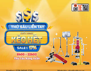THỨ SÁU LIỀN TAY CHỐT NGAY KẺO HẾT VỚI 5 DỤNG CỤ GYM TẠI NHÀ